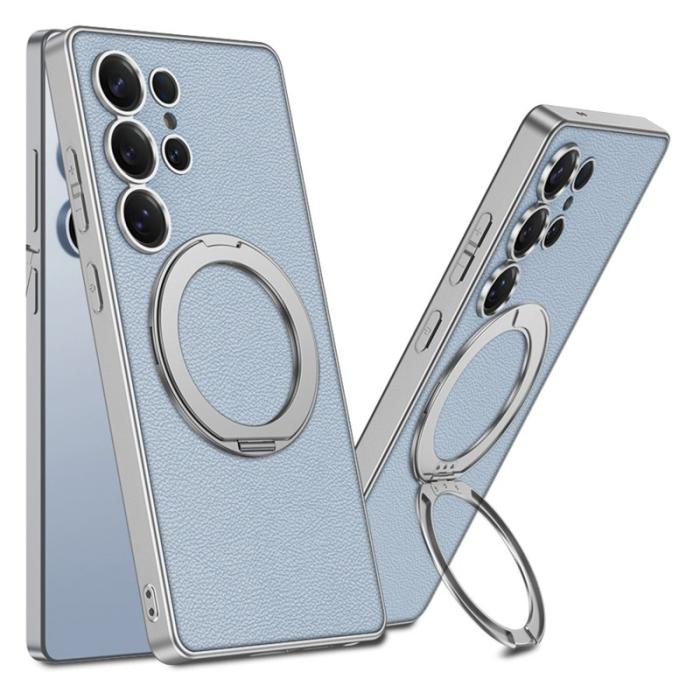 GKK - GKK Mobilskal till Samsung Galaxy S25 Ultra PU + TPU + PC - Blå