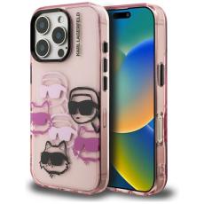 KARL LAGERFELD - Karl Lagerfeld iPhone 16 Pro Mobilskal IML Multi K&C Head - Rosa