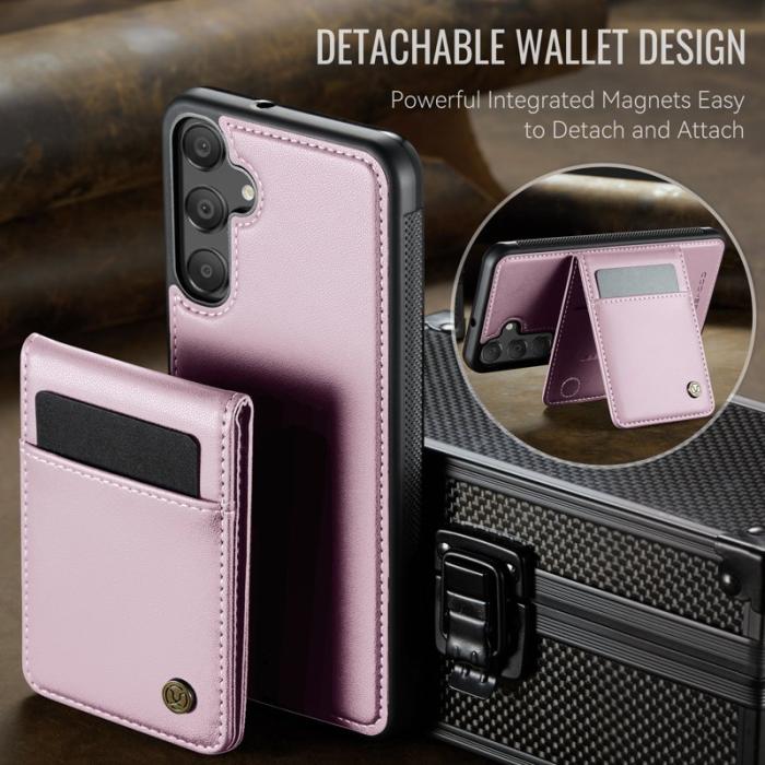 JEEHOOD - JEEHOOD J06 Konstläder fodral till Samsung Galaxy A16 5G/4G - Rosa