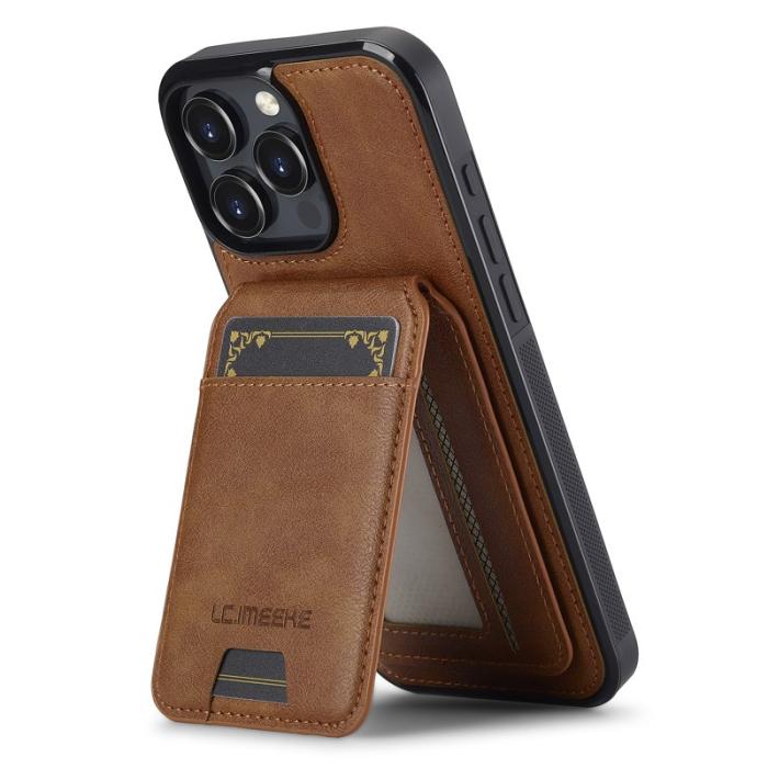 LC.imeeke - LC.IMEEKE L3 iPhone 16 Pro Fodral KonstLäder - Brun
