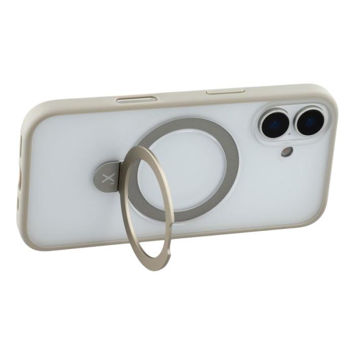 X-Level - X-LEVEL iPhone 17 Fodral Metal Kickstand TPU PC Grå