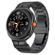 A-One Brand - Galaxy Watch 8/8 Classic (40/44/46mm) Armband Stainless Steel - Svart