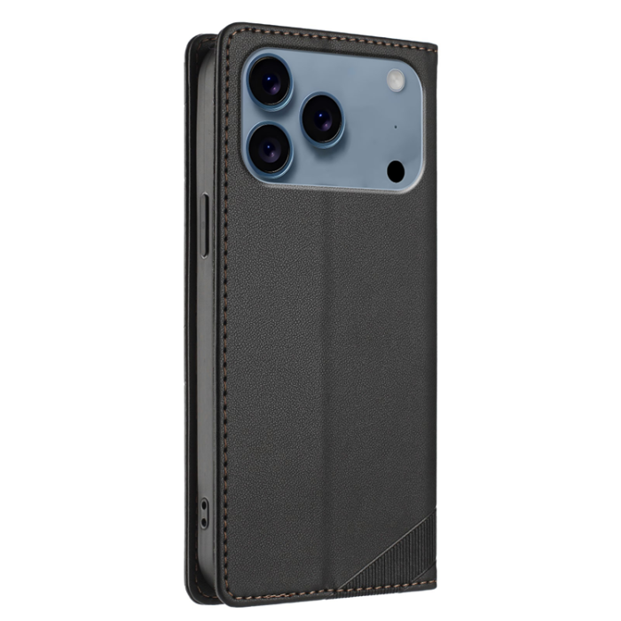 A-One Brand - iPhone 17 Pro Max Plånboksfodral Punk Style Imprinted - Svart