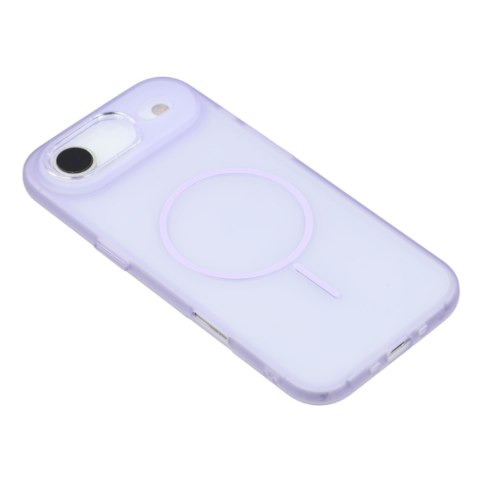 A-One Brand - iPhone Air Mobilskal MagSafe med Glitter Lins Frame - Lila