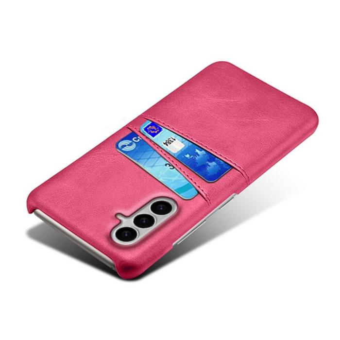 OEM - Samsung Galaxy S26 / S26 Pro Skal PU Läder + Hård PC - Rosa