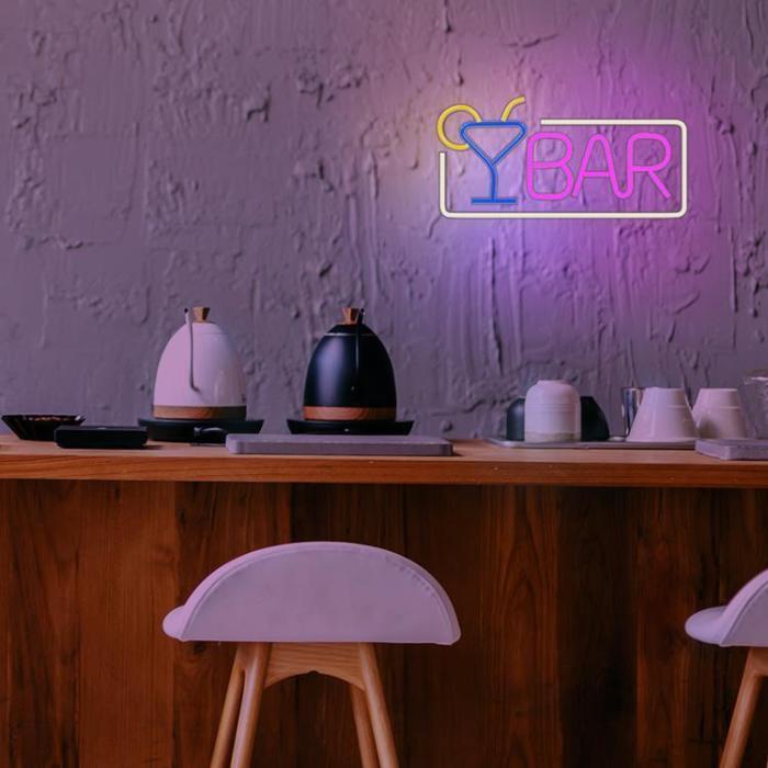 Forever Light - Forever Light LED Neon PLEXI BAR FPNE01X - Flerfärgad