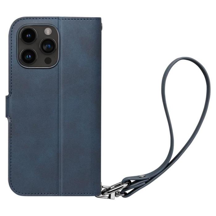 Spigen - Spigen iPhone 15 Pro Plånboksfodral 'S' Pro - Navy