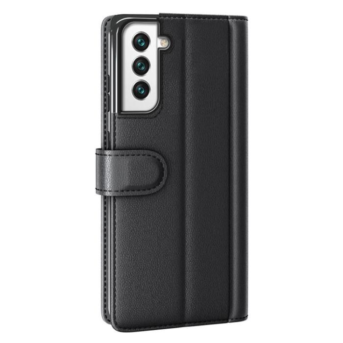 A-One Brand - Magnetisk Äkta Läder Fodral Galaxy S22 Plus - Svart