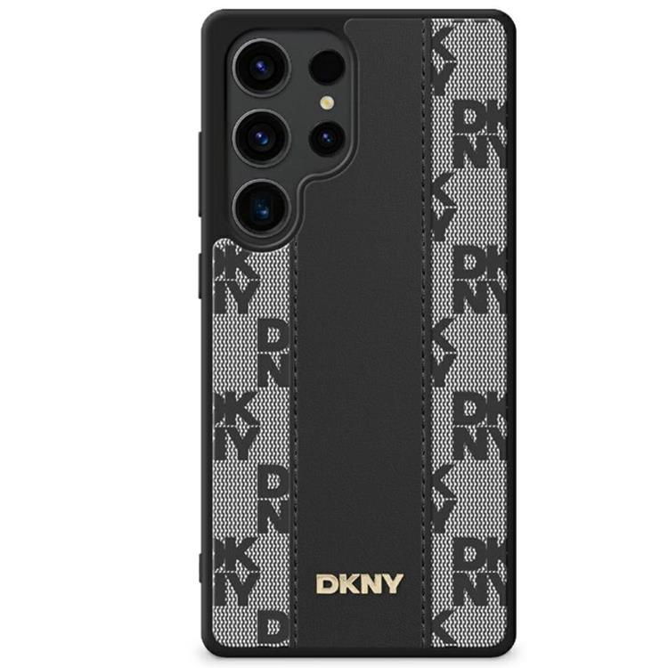 DKNY Galaxy S25 Ultra Mobilskal MagSafe Läder Checkered Pattern - Svart | 2353 | AlltMobil