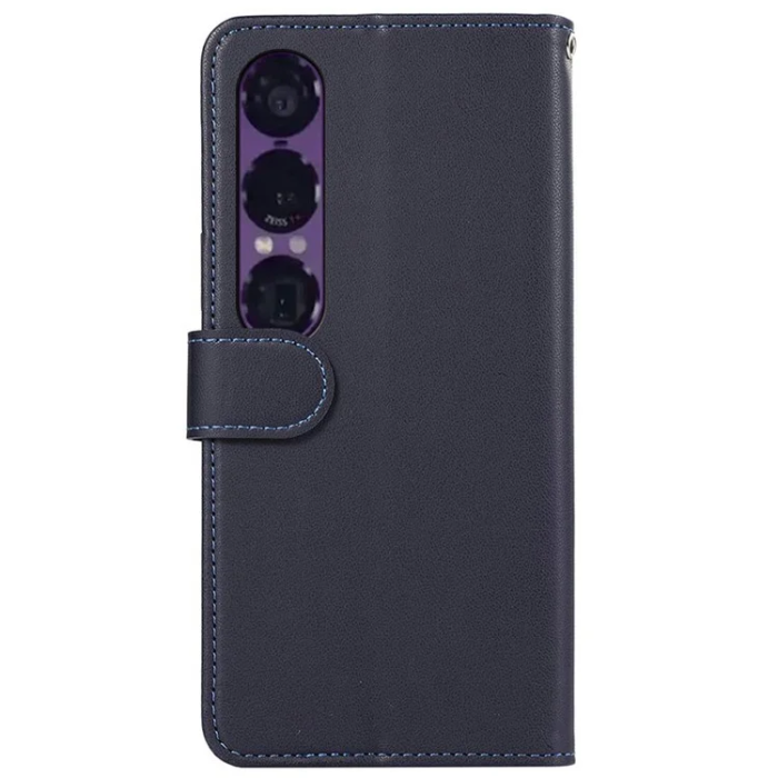 A-One Brand - Sony Xperia 1 VII Plånboksfodral RFID Läder - Marinblå