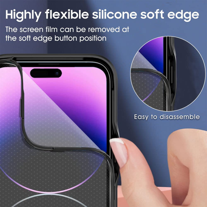OEM - iPhone 11 Pro Max Mobilskal 360 Kamera Slider - Svart