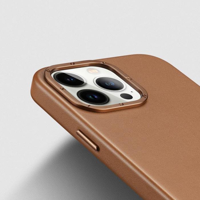 Dux Ducis - Dux Ducis iPhone 14 Pro Skal Magsafe Grit - Brun