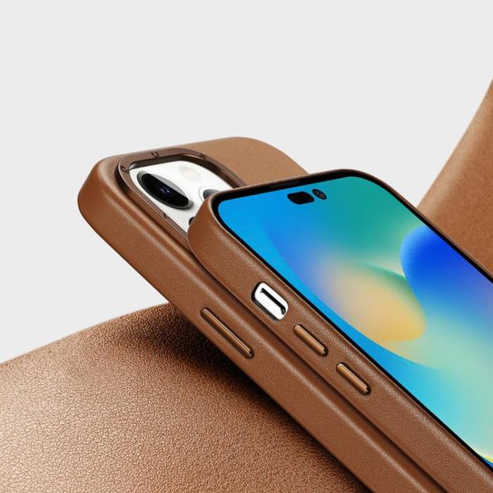Dux Ducis - Dux Ducis iPhone 14 Pro Skal Magsafe Grit - Brun