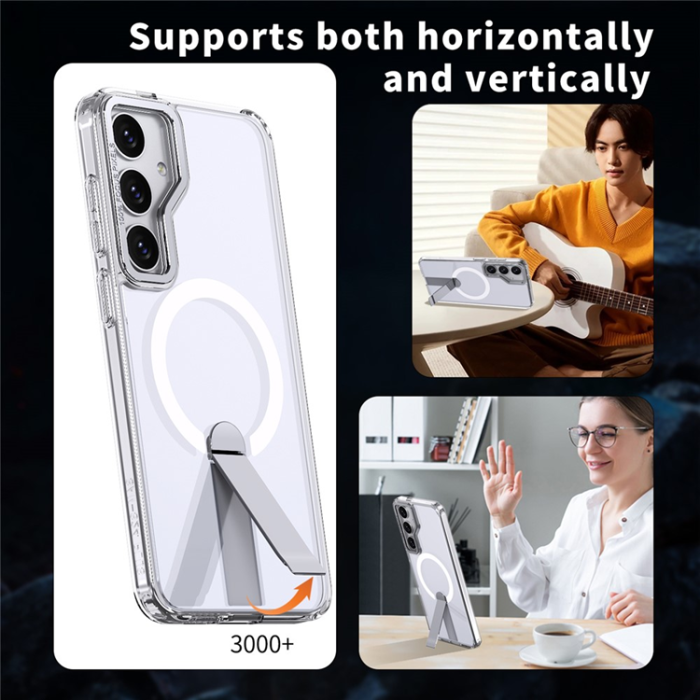 A-One Brand - Galaxy S25 Plus/S24 Plus Mobilskal MagSafe Kickstand Acrylic