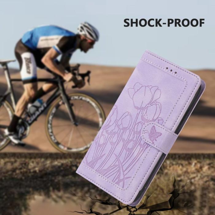 OEM - Tulip Samsung Galaxy S26 Ultra Fodral Äkta Läder - Lila