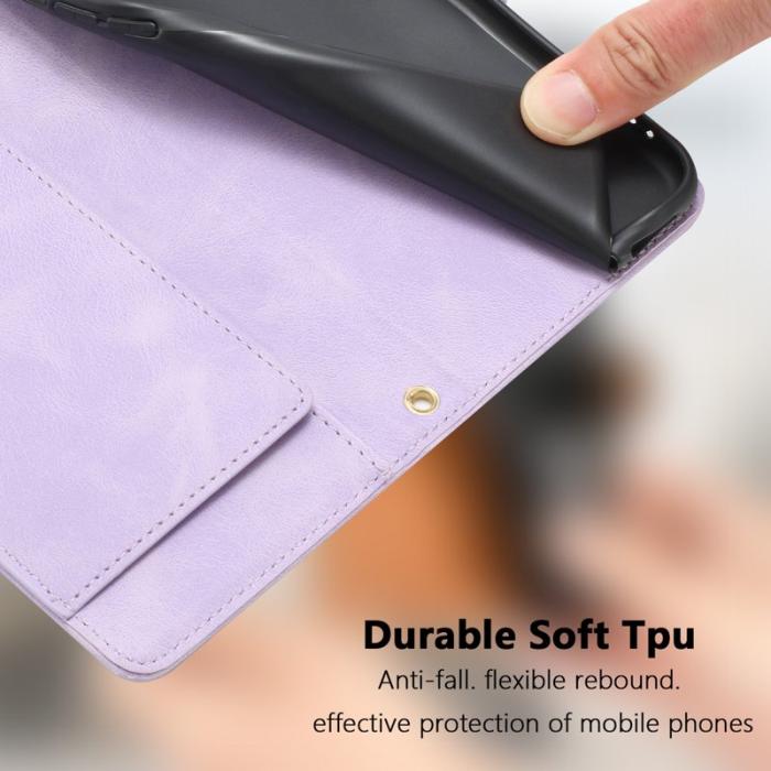 OEM - Tulip Samsung Galaxy S26 Ultra Fodral Äkta Läder - Lila