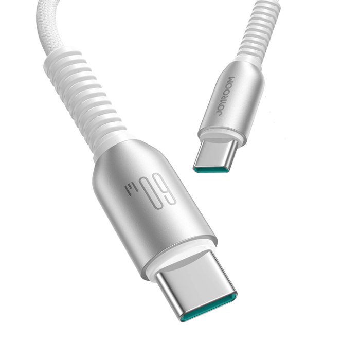 Joyroom - Joyroom S-A51 60W USB-C - USB-C Kabel 1.2m - Ljusgrå