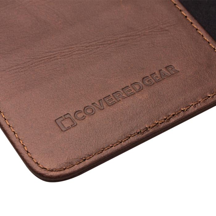 CoveredGear - CoveredGear Boston Wallet i äkta läder till iPhone 6(S) Plus - Brun