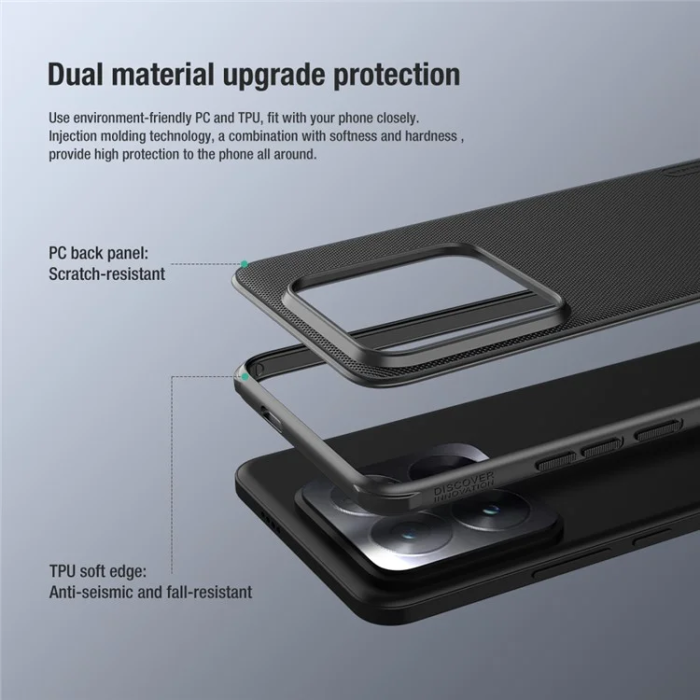Nillkin - Nillkin Xiaomi 14 Pro Mobilskal Super Frosted Shield Pro - Blå