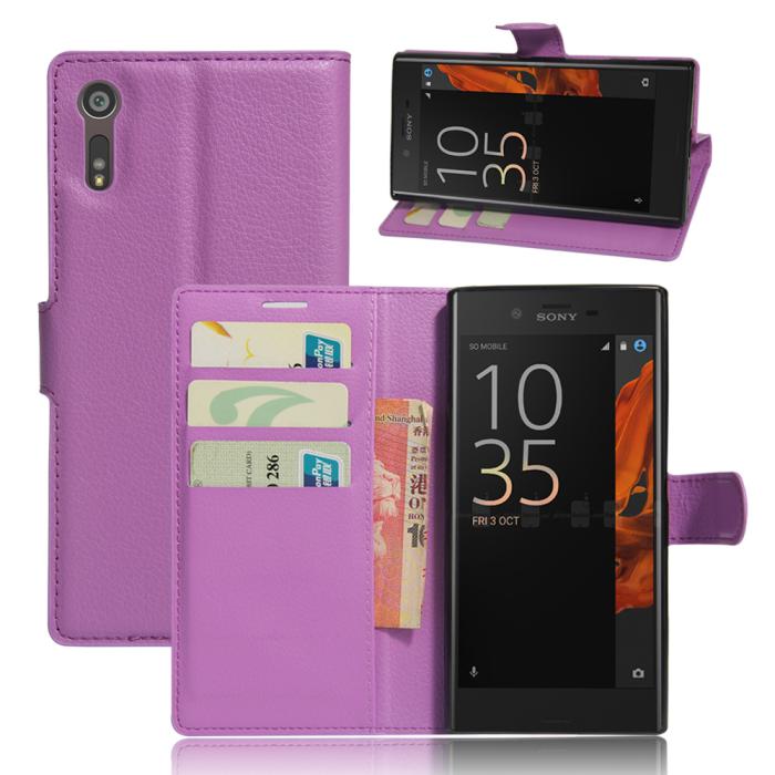 A-One Brand - Plånboksfodral till Sony Xperia XZ / XZs - Lila