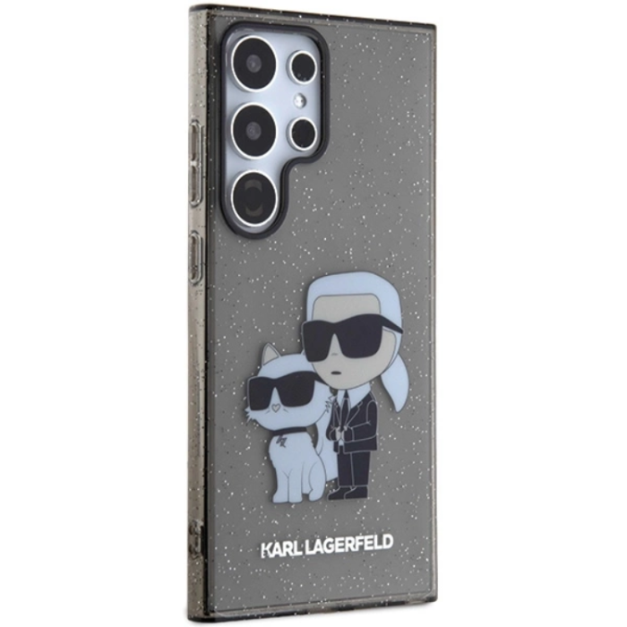 KARL LAGERFELD - Karl Lagerfeld Mobilskal till Galaxy S24 Ultra IML Glitter Karl & Choupette