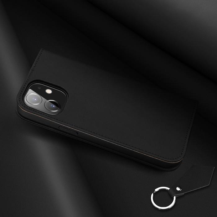 Dux Ducis - DUX DUCIS Äkta Läder Plånboksfodral iPhone 12 & 12 Pro - Svart