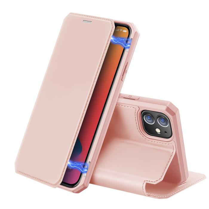 Dux Ducis - Dux Ducis Plånboksfodral iPhone 12 & 12 Pro - Rose Gold