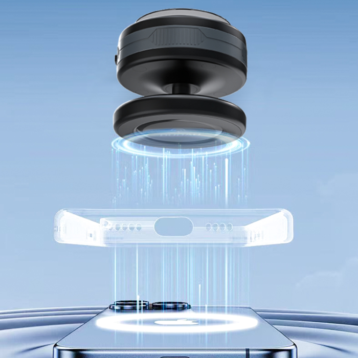 Dudao - Dudao MagSafe Bilhållare med 15W Trådlös laddare F24MAX - Svart