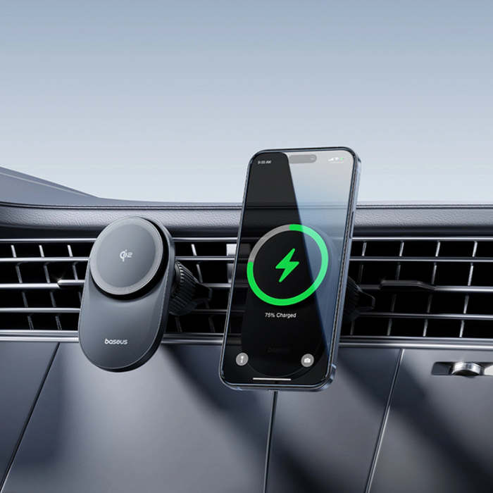 BASEUS - Baseus Mobilhållare För ventgaller Magnetic VC1 Pro - Svart