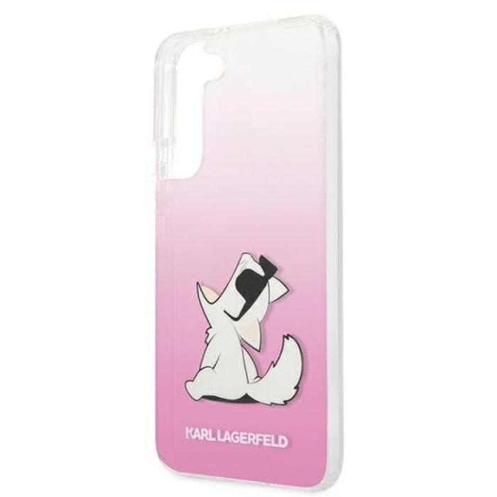 KARL LAGERFELD - Karl Lagerfeld Choupette Eat Skal Galaxy S22 Plus - Rosa