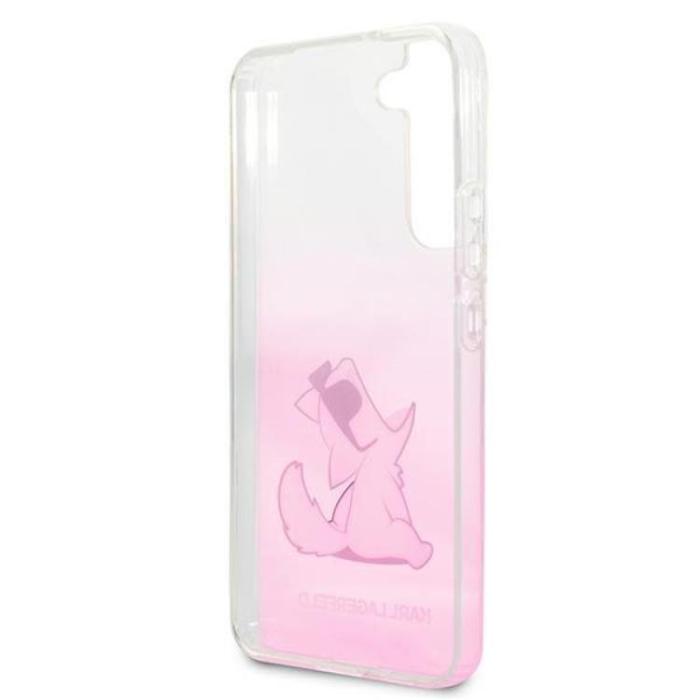 KARL LAGERFELD - Karl Lagerfeld Choupette Eat Skal Galaxy S22 Plus - Rosa