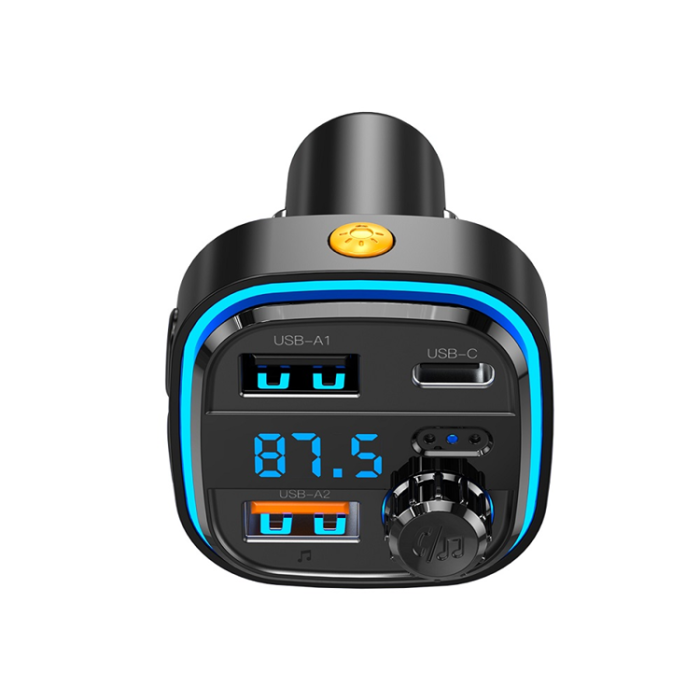 XO - XO FM-sändare Bluetooth MP3 Med Billadare 3.1A BCC08- Svart