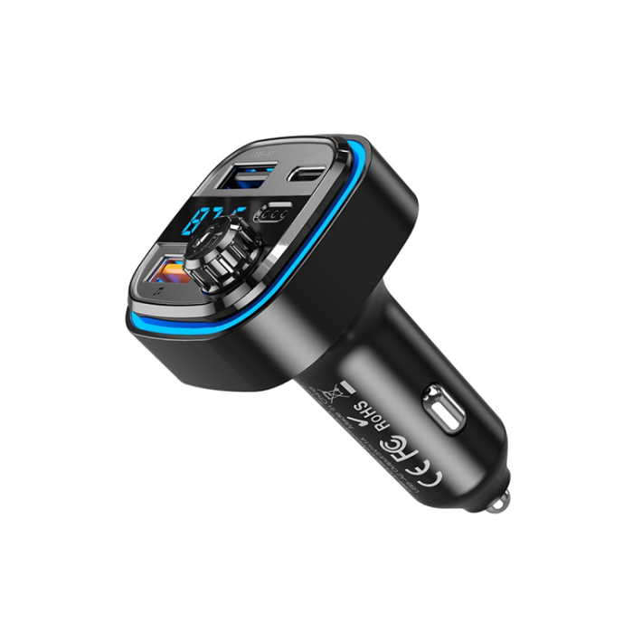 XO - XO FM-sändare Bluetooth MP3 Med Billadare 3.1A BCC08- Svart