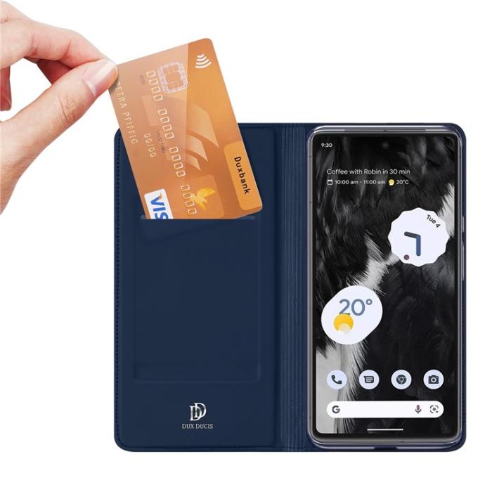 Dux Ducis - Dux Ducis Google Pixel 7 Pro Plånboksfodral Skin Series Series - Blå