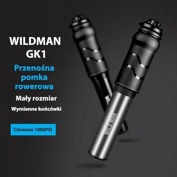 WILDMAN FK1 Cykelpump aluminium hand - Svart