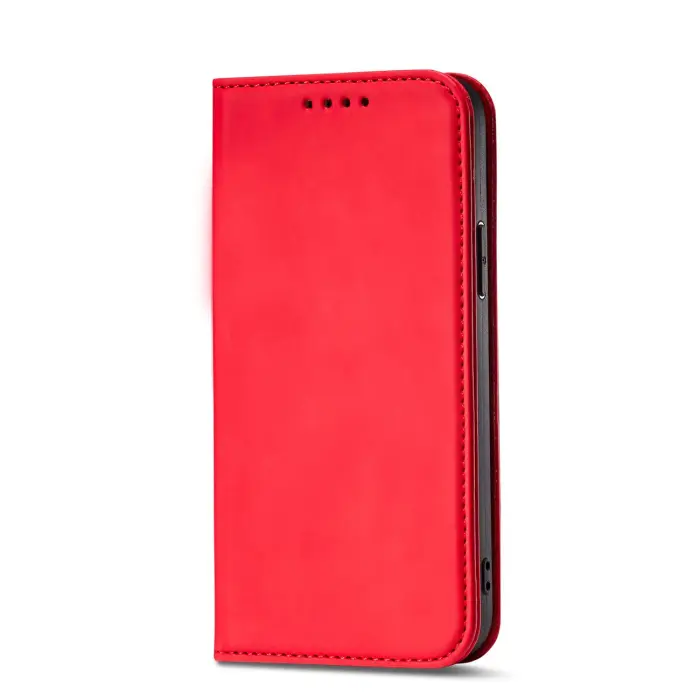 OEM - iPhone 13 Pro Max Plånboksfodral Magnet Stand - Röd