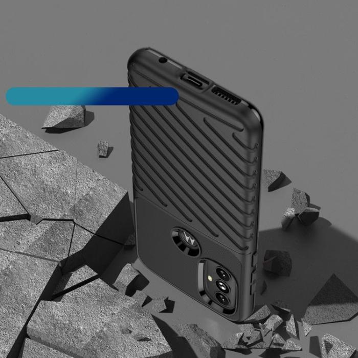 OEM - Thunder Flexible Armored Skal Motorola Moto G Power (2022) - Svart