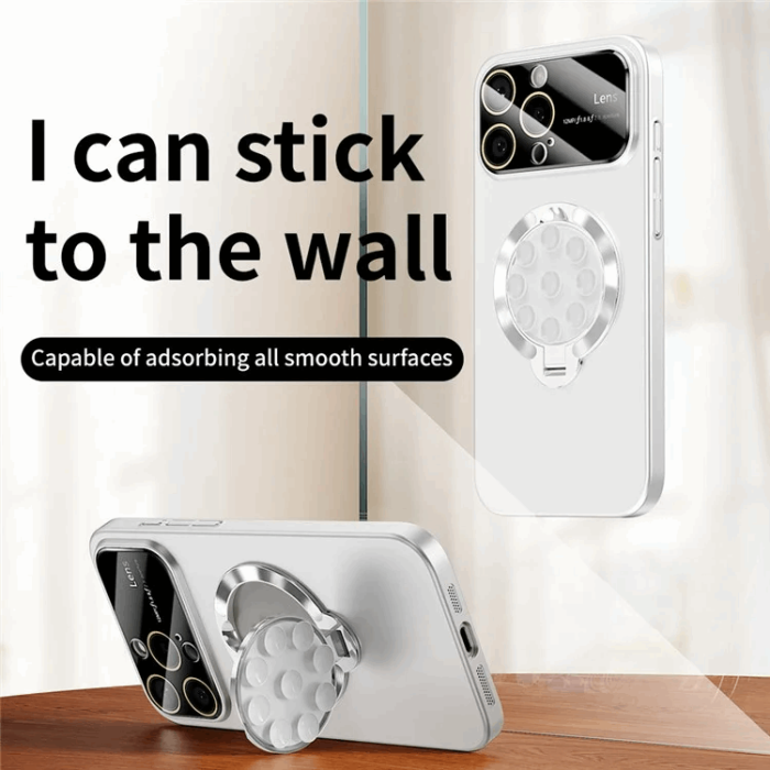 OEM - iPhone 14 Pro Mobilskal Magsafe Sugkopphållare Kickstand - Vit