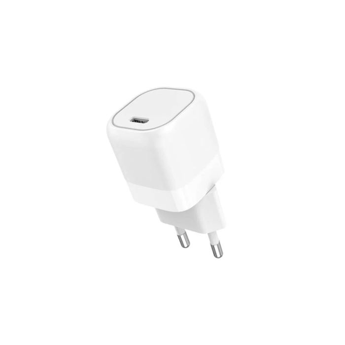 GEAR - Gear Snabbladdare 25W 1xUSB-C 220V, USB-C-USB-C 1m Kabel - Vit