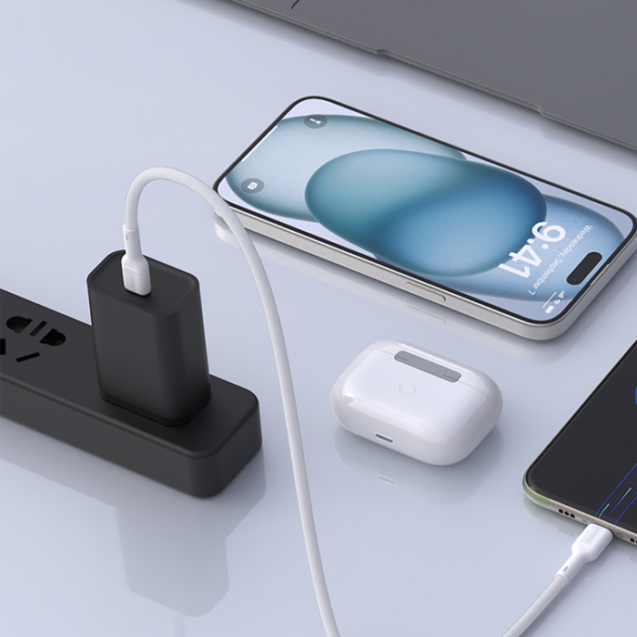 Dudao - Dudao USB-C - Lightning 30W Kabel 1m L9X - Vit
