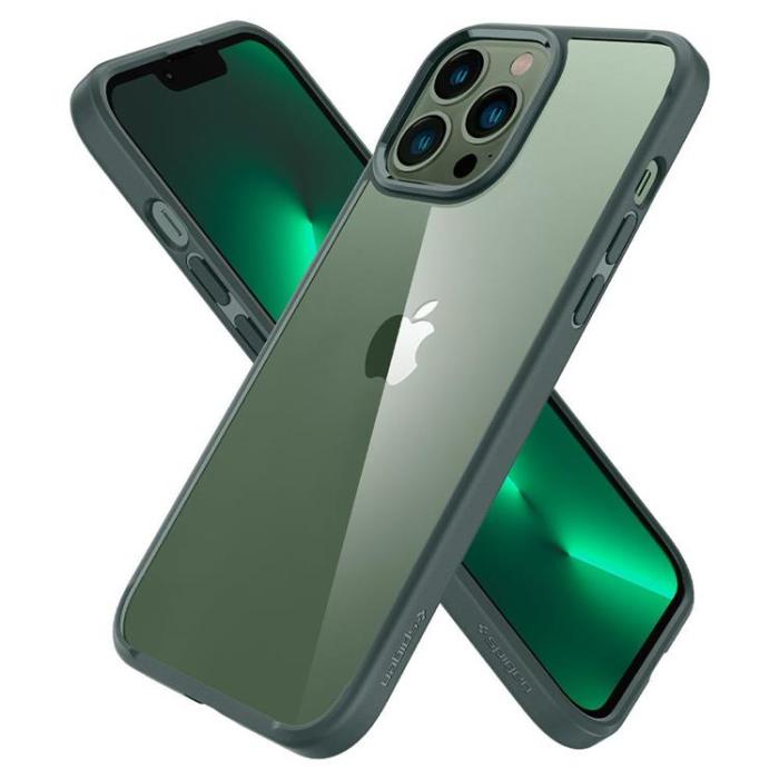 UTGATT - Spigen iPhone 13 Pro Skal Ultra Hybrid - Midnight Grön