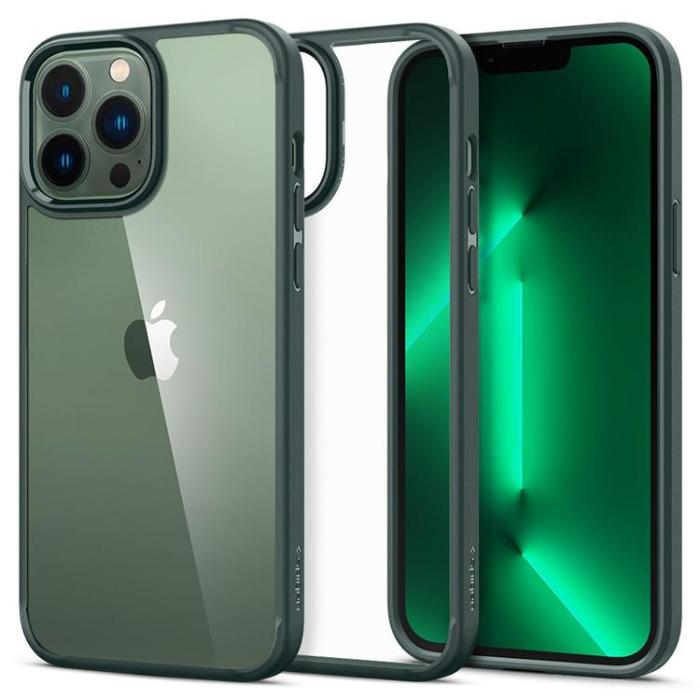 UTGATT - Spigen iPhone 13 Pro Skal Ultra Hybrid - Midnight Grön