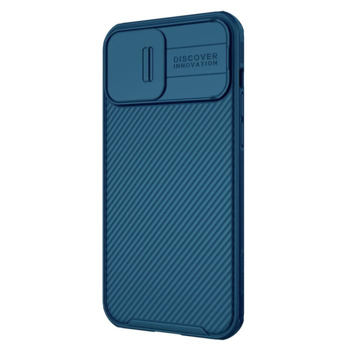 Nillkin - Nillkin CamShield Silikon Skal iPhone 13 Pro - Blå