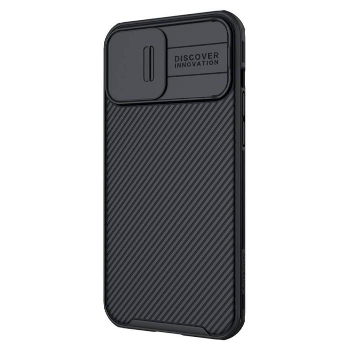 Nillkin - Nillkin CamShield Silikon Skal iPhone 13 Pro Max - Svart