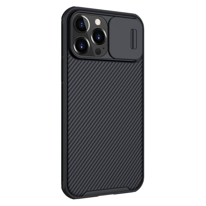 Nillkin - Nillkin CamShield Silikon Skal iPhone 13 Pro Max - Svart