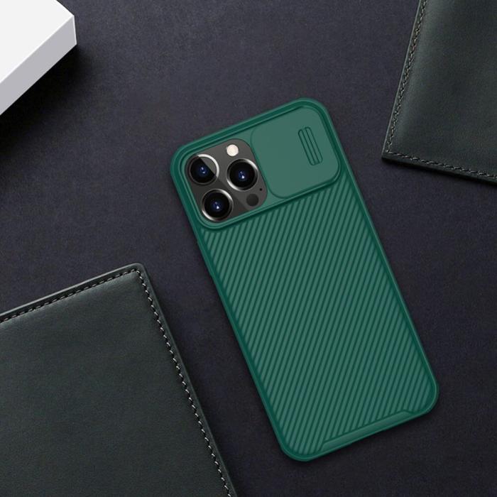 Nillkin - Nillkin CamShield Silikon Skal iPhone 13 Pro Max - Svart