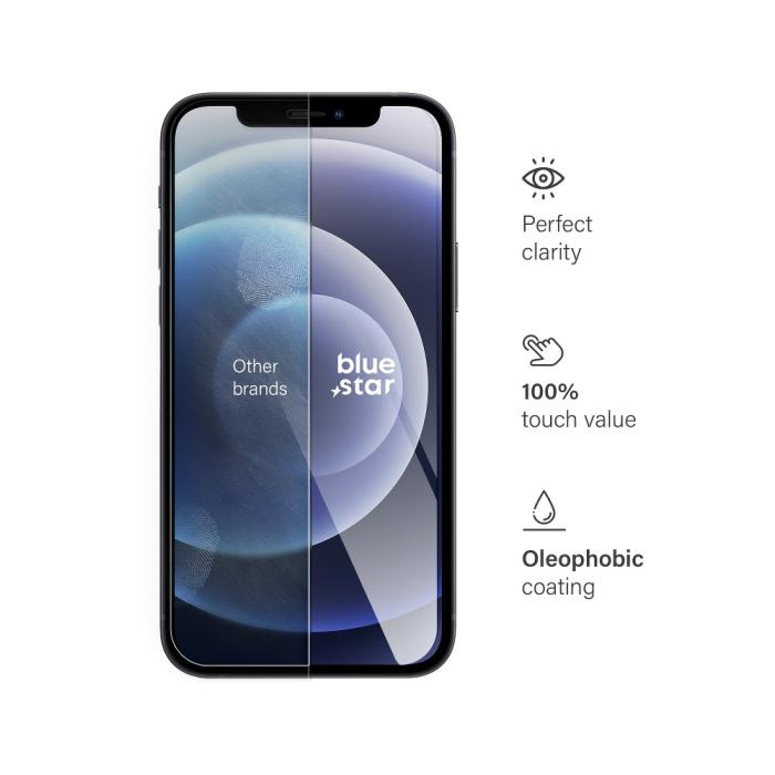 Blue Star - Blue Star Härdat Glas till Apple iPhone 12/12Pro