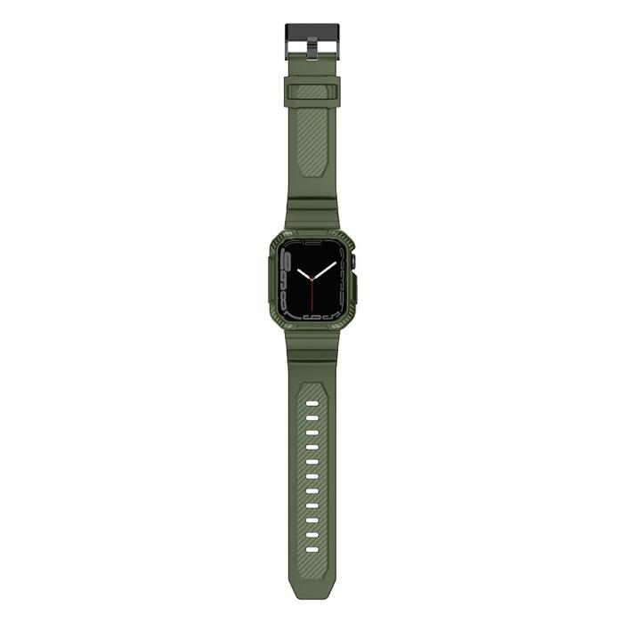 KINGXBAR - Kingxbar Apple Watch 4/5/6/7/8/SE (38/40/41mm) Armband CYF106 - Grön