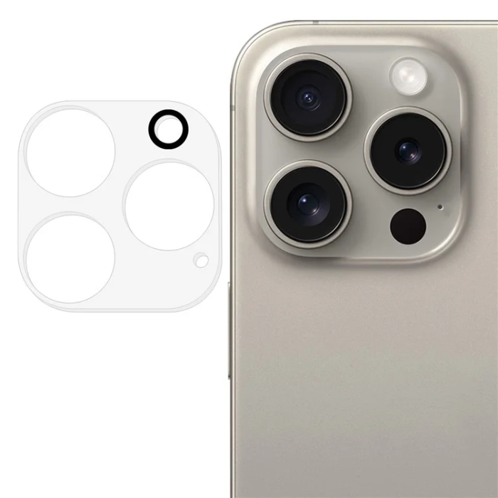 OEM - iPhone 16 Pro Kameralinsskydd Härdat glas - Clear