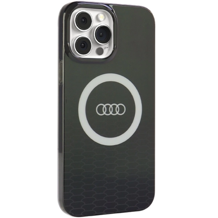 Audi - Audi iPhone 13 Pro Max Mobilskal Magsafe IML Big Logo - Svart